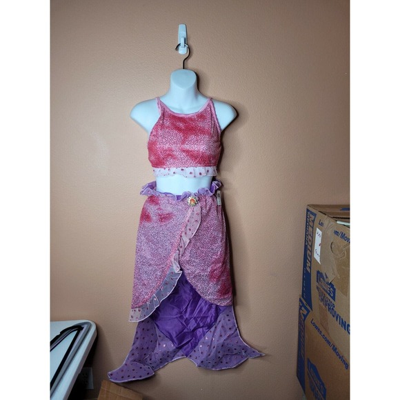 Disney Cruise Line Parks Ariel Little Mermaid 3pc Costume Sz 14 XL Tail Youth - Picture 1 of 10